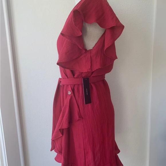 Lulus XS /S Ruffle Wrap Dress - Picture 3 of 8